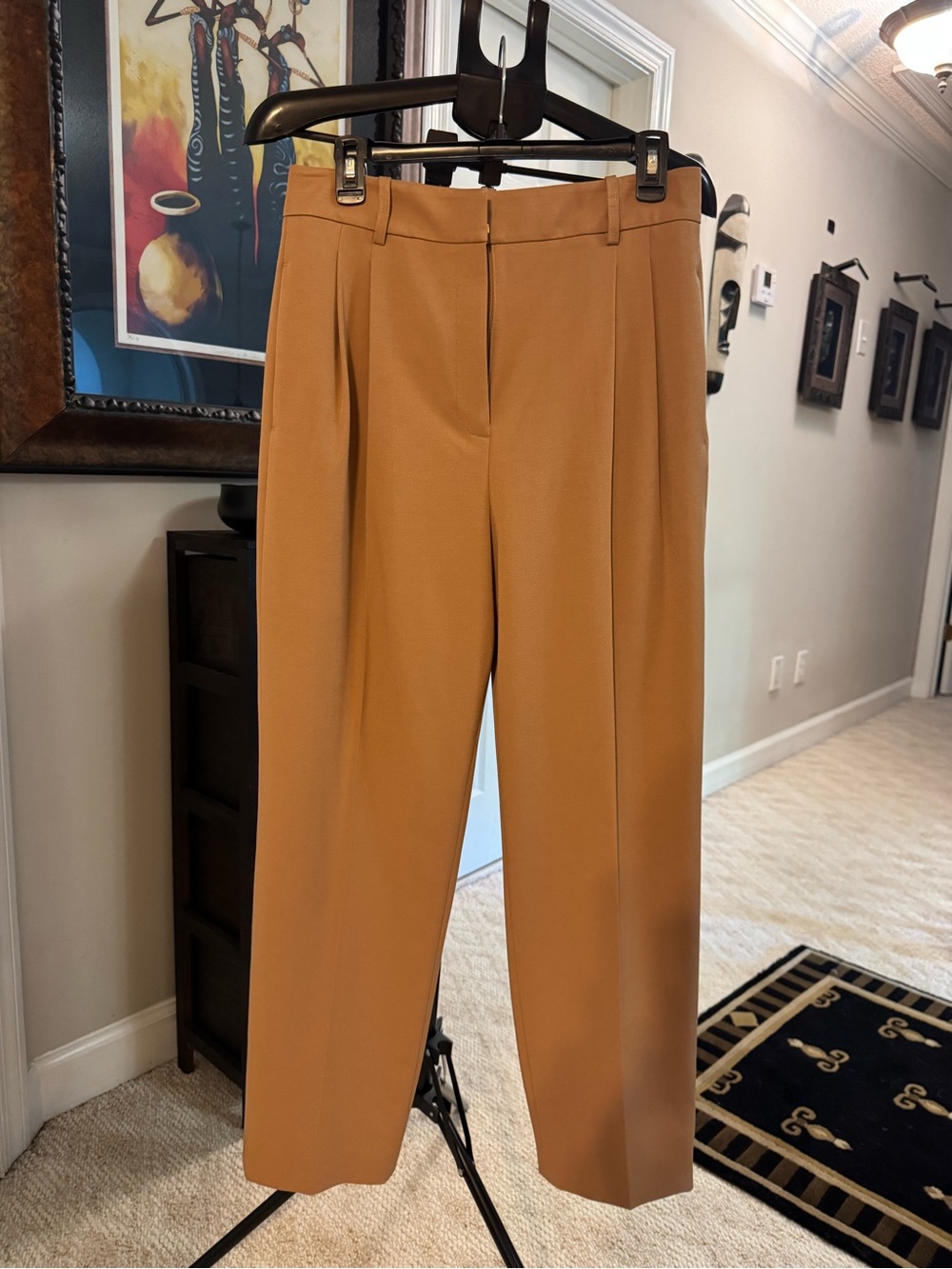 ANTONIO MELANI Women’s  Pleated Dress Pants in Camel